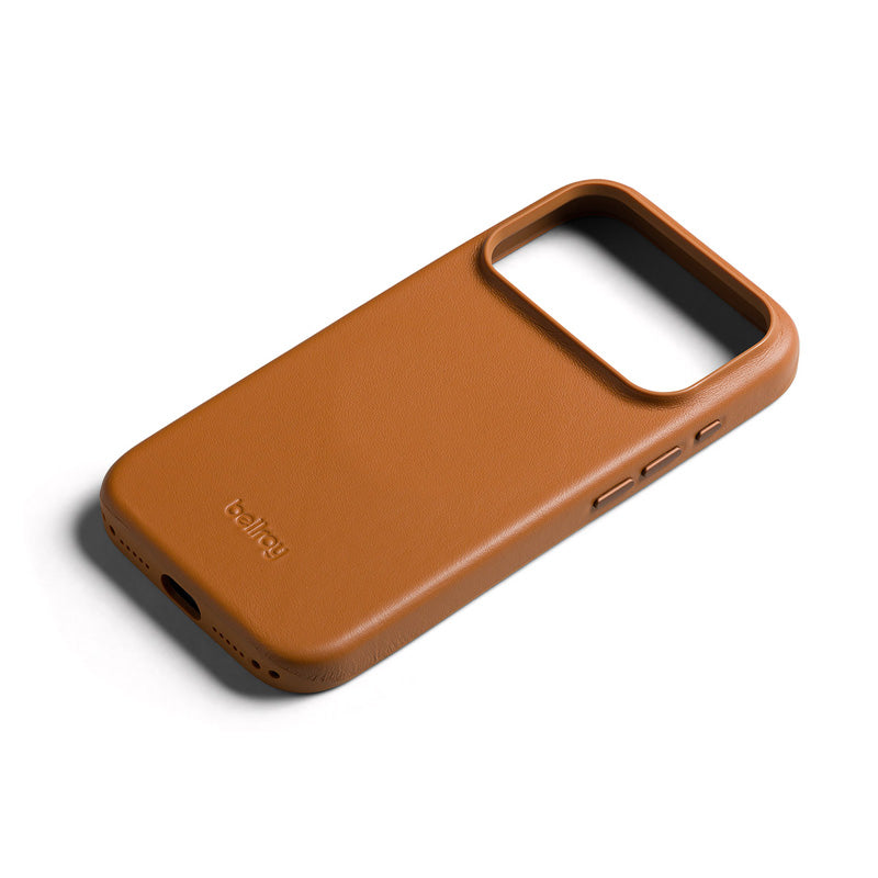 Funda de cuero iPhone 18 Pro / 17 Pro Tan