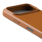 Funda de cuero iPhone 18 Pro / 17 Pro Tan
