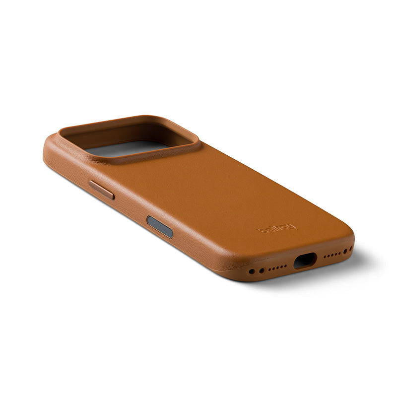 Funda de cuero iPhone 18 Pro / 17 Pro Tan