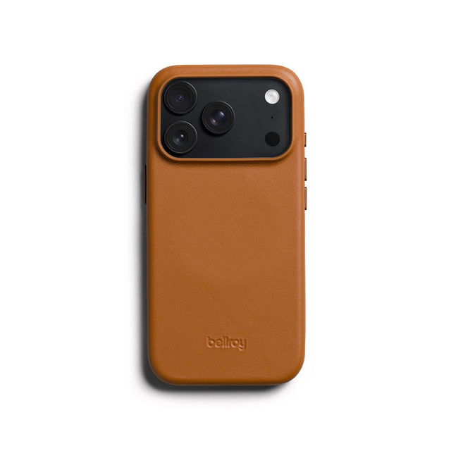 Funda de cuero iPhone 18 Pro / 17 Pro Tan