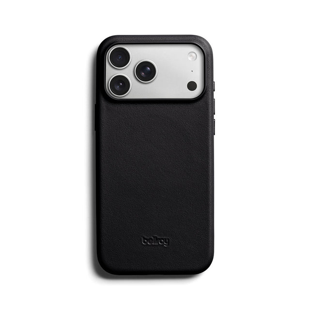 Funda de cuero iPhone 18 Pro Max / 17 Pro Max Negro