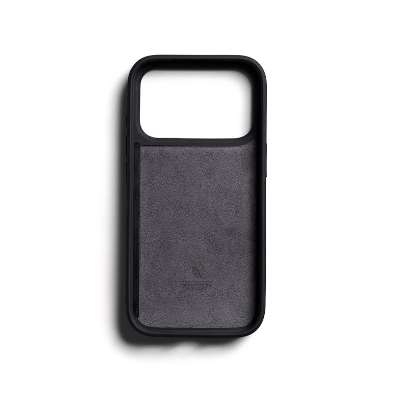 Funda de piel Premium 3 Tarjetas iPhone 18 Pro / 17 Pro Negro