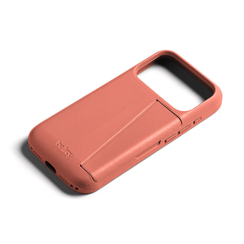 Funda de Cuero Premium 3 Tarjetas iPhone 18 Pro / 17 Pro Canyon