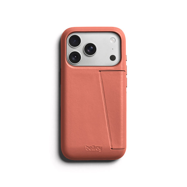 Funda de Piel Premium 3 Tarjetas iPhone 18 Pro / 17 Pro Canyon