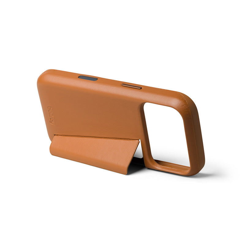 Funda de Piel Premium 3 Tarjetas iPhone 18 Pro / 17 Pro Tan