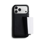 Funda de Cuero Premium 3 Tarjetas iPhone 18 Pro Max / 17 Pro Max Negro