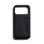 Funda de Cuero Premium 3 Tarjetas iPhone 18 Pro Max / 17 Pro Max Negro
