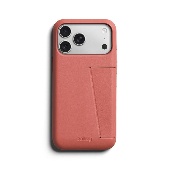 Funda de cuero Premium 3 Tarjetas iPhone 18 Pro Max / 17 Pro Max Canyon