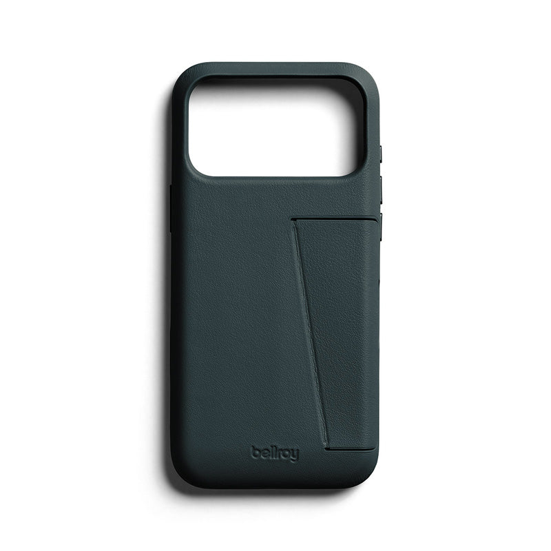 Funda de Cuero Premium 3 Tarjetas iPhone 18 Pro Max / 17 Pro Max Deep Ocean