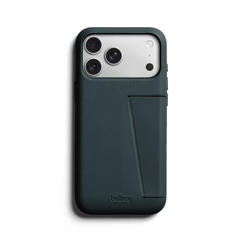 Funda de Cuero Premium 3 Tarjetas iPhone 18 Pro Max / 17 Pro Max Deep Ocean