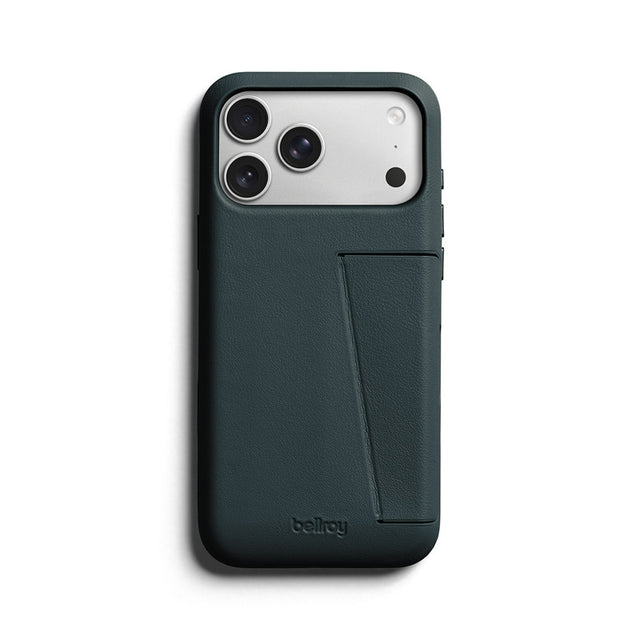 Funda de Cuero Premium 3 Tarjetas iPhone 18 Pro Max / 17 Pro Max Deep Ocean