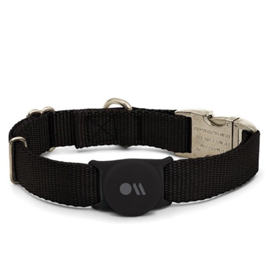 Soporte AirTag para collar de perro Negro