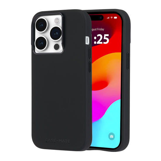 Funda de silicona MagSafe iPhone 15 Pro Negro