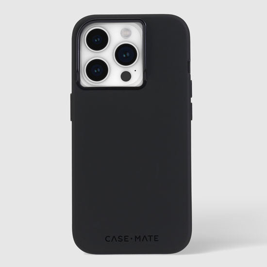 Funda de silicona MagSafe iPhone 15 Pro Negro