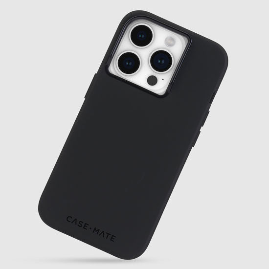 Funda de silicona MagSafe iPhone 15 Pro Negro