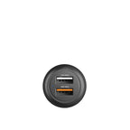 CarPower Cargador de Coche 30W Doble Puerto USB-A Negro