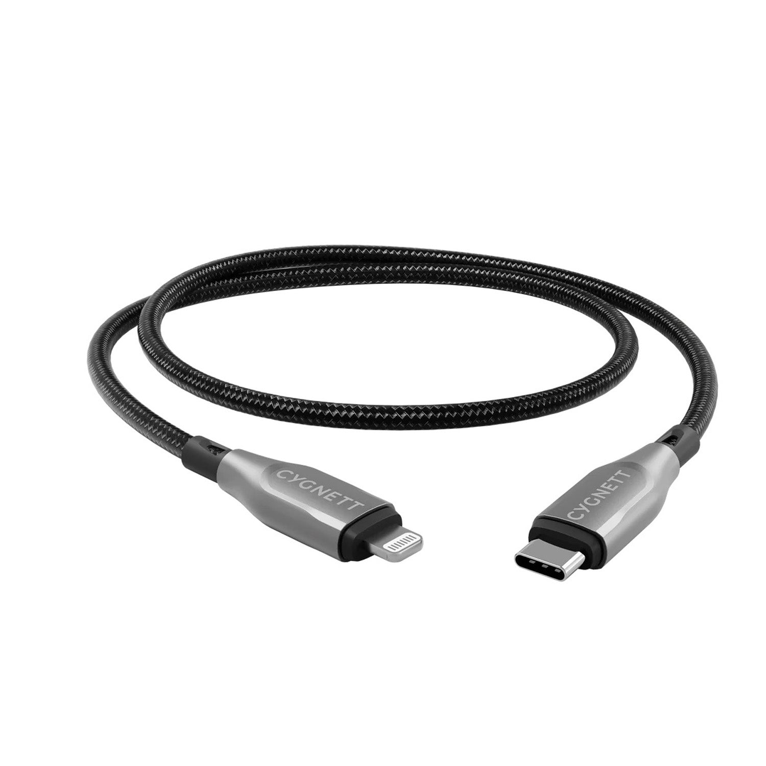 Cable Armoured Lightning a USB-C (1m) Negro