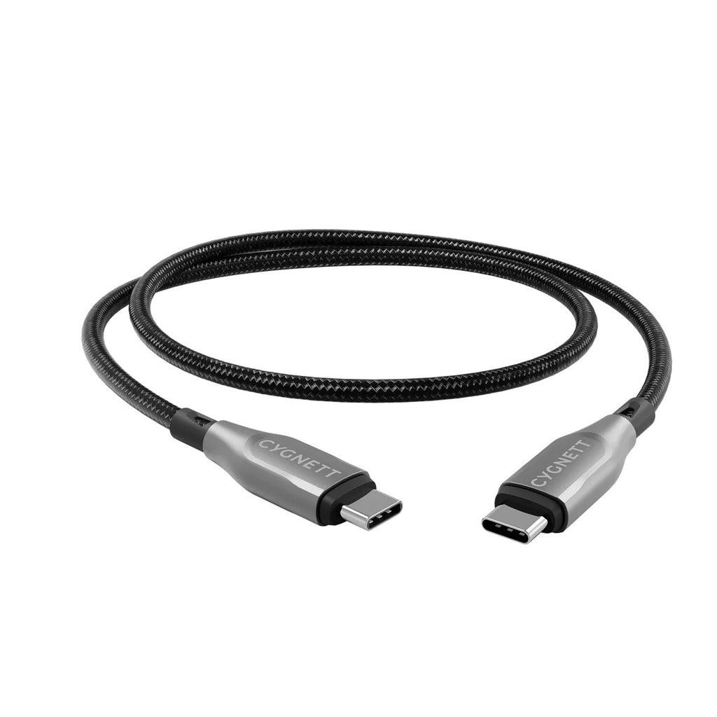 Cable Armoured USB-C a USB-C (1m) Negro