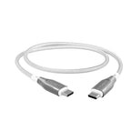 Cable Armoured USB-C a USB-C (1m) Blanco