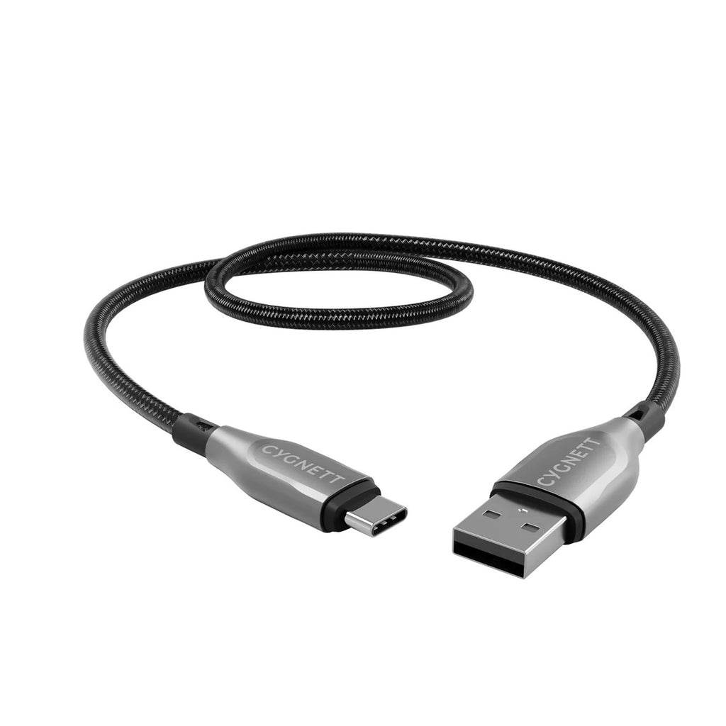 Cable Armoured USB-C a USB-A (0,5m) Negro