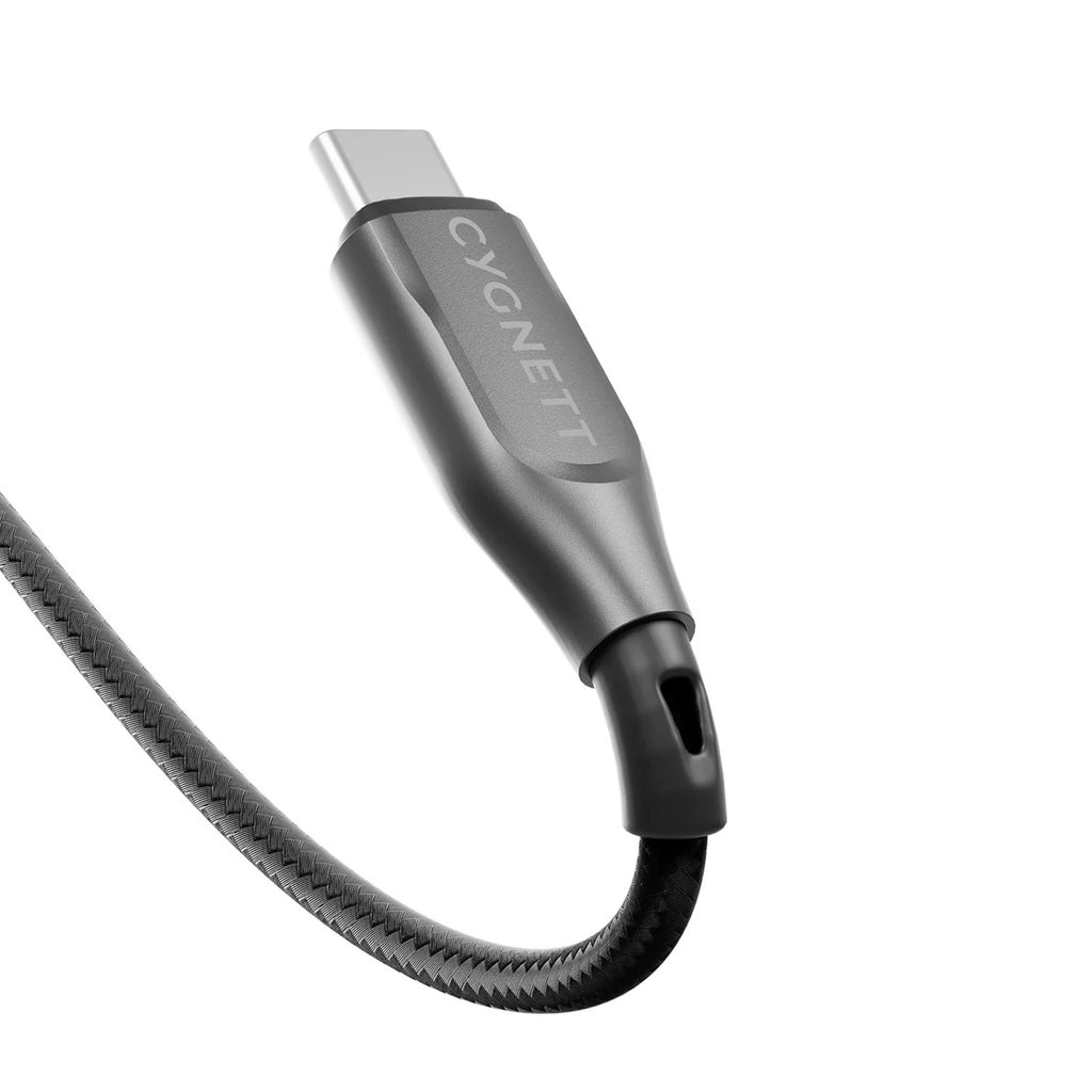 Cable Armoured USB-C a USB-A (1m) Negro