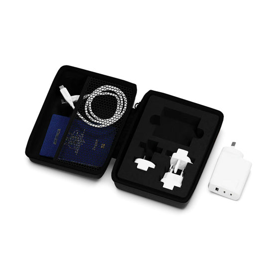 Cargador de viaje GaN PowerMaxx 67W Blanco