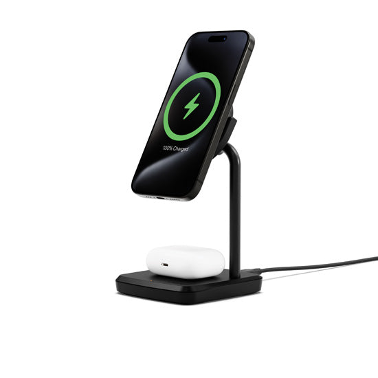 Cargador Qi2 2 en 1 CHARGEBASE Negro