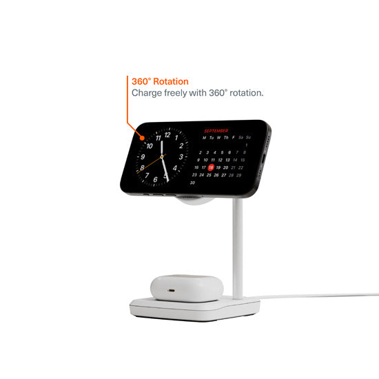 Cargador Qi2 2 en 1 CHARGEBASE Blanco