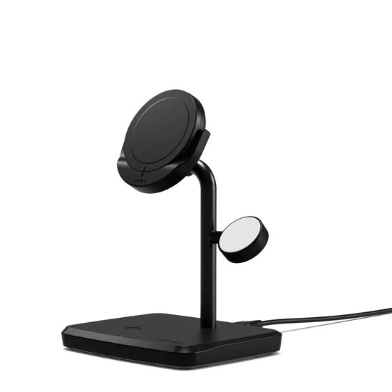 Cargador inalámbrico magnético Qi2 3 en 1 Negro