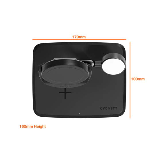 Cargador inalámbrico magnético Qi2 3 en 1 Negro