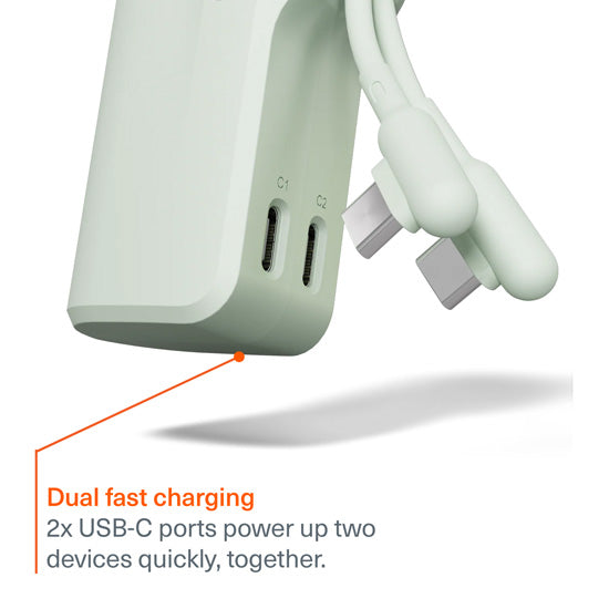 Power Bank Thumboost 5.000mAh + Cable USB-C Verde