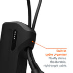 Thumboost Power Bank 5,000mAh + Combo de Cable USB-C Negro