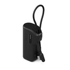 Thumboost Power Bank 5,000mAh + Combo de Cable USB-C Negro