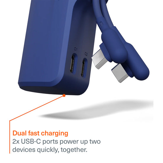 Pack Power Bank Thumboost 5.000mAh + Cable USB-C Azul