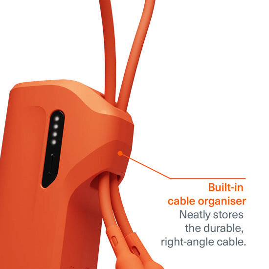 Pack Power Bank Thumboost 5,000mAh + Cable USB-C Naranja