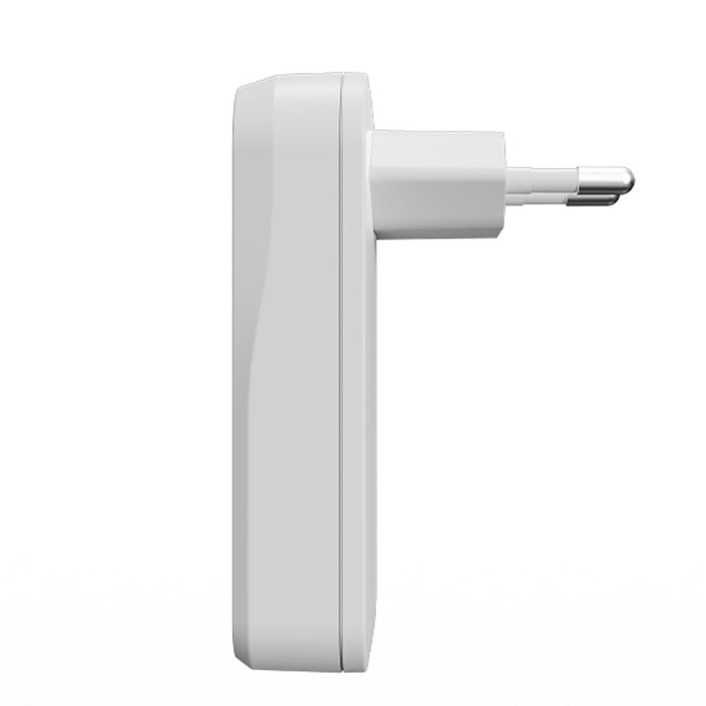 Cargador de pared SLIM GaN de 65 W con dos puertos USB-C Blanco