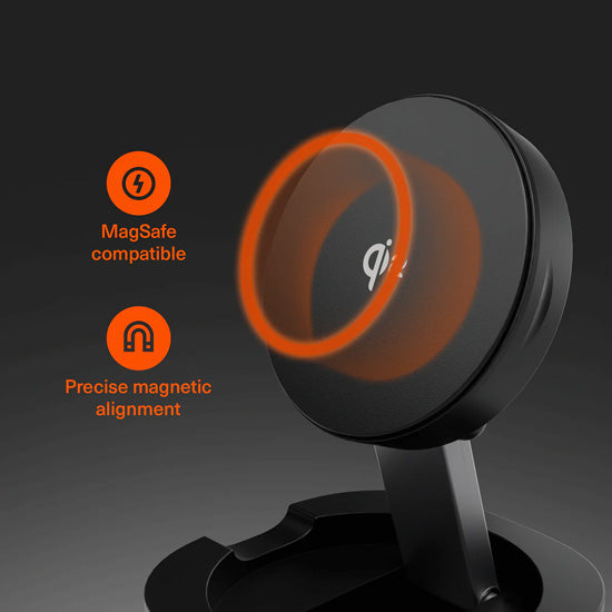 Cargador inalámbrico magnético plegable Qi2 ChargeBase Negro