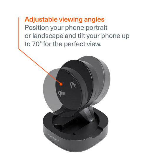 Cargador inalámbrico magnético plegable Qi2 ChargeBase Negro