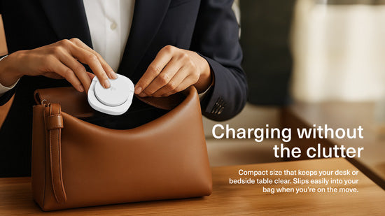 Cargador inalámbrico magnético plegable Qi2 ChargeBase Blanco