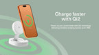 Cargador inalámbrico magnético plegable Qi2 ChargeBase Blanco