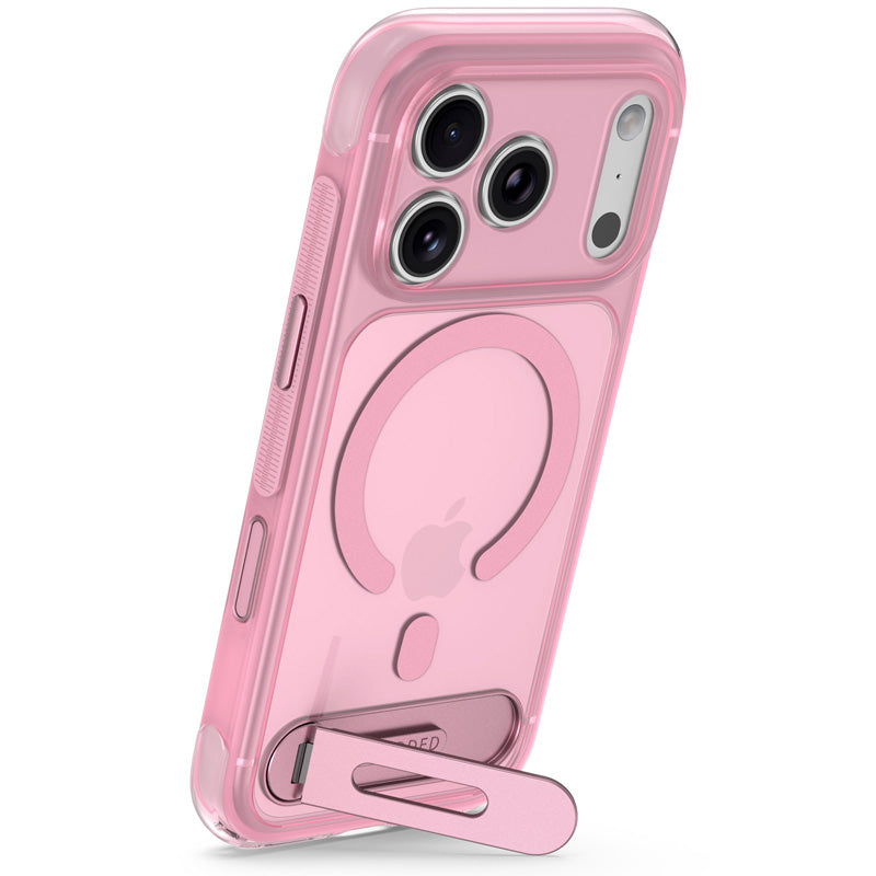 Funda Híbrida MagSafe Antimicrobiana iPhone 18 Pro Max Clear Pink