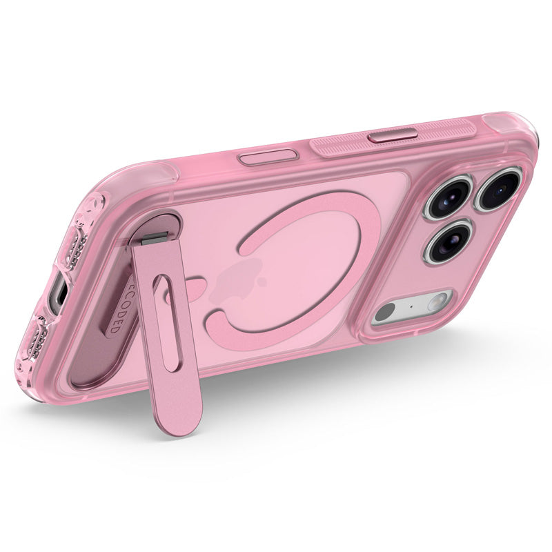 Funda Híbrida MagSafe Antimicrobiana iPhone 18 Pro Max Clear Pink