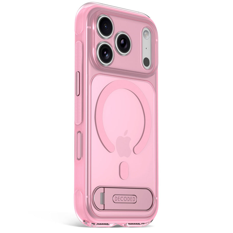 Funda Híbrida MagSafe Antimicrobiana iPhone 18 Pro Max Clear Pink