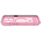 Funda Híbrida MagSafe Antimicrobiana iPhone 18 Pro Max Clear Pink