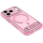 Funda Híbrida MagSafe Antimicrobiana iPhone 18 Pro Max Clear Pink