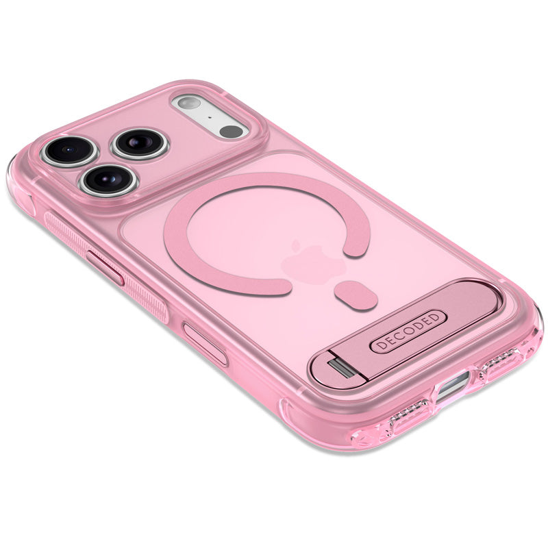 Funda Híbrida MagSafe Antimicrobiana iPhone 18 Pro Max Clear Pink