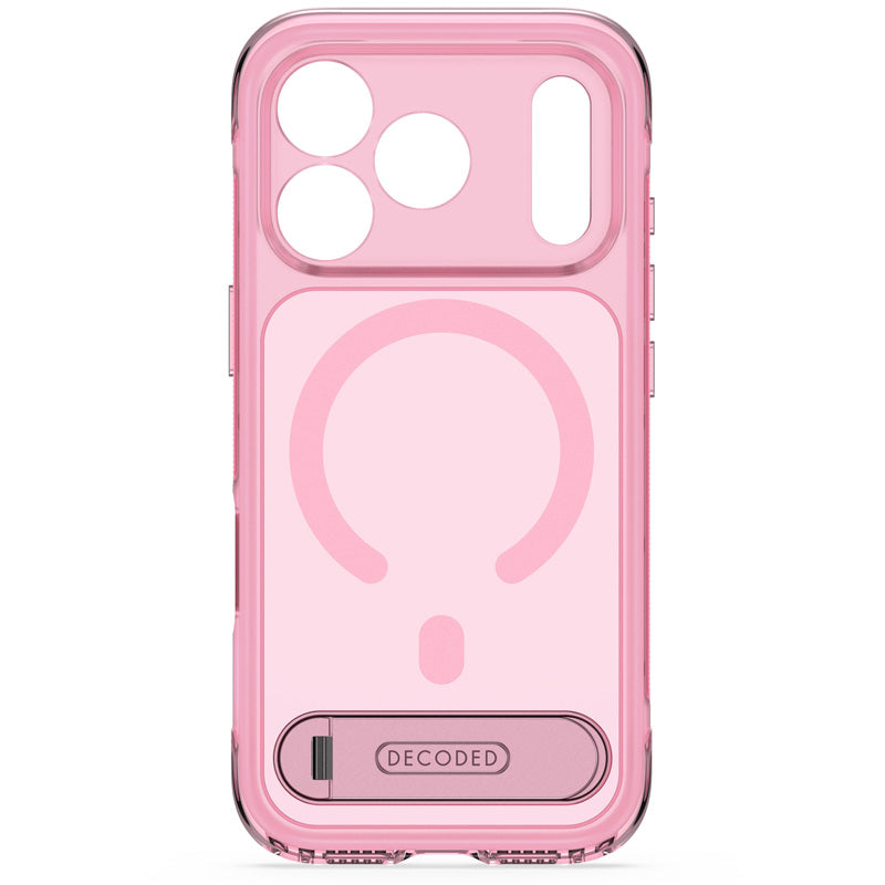 Funda Híbrida MagSafe Antimicrobiana iPhone 18 Pro Max Clear Pink