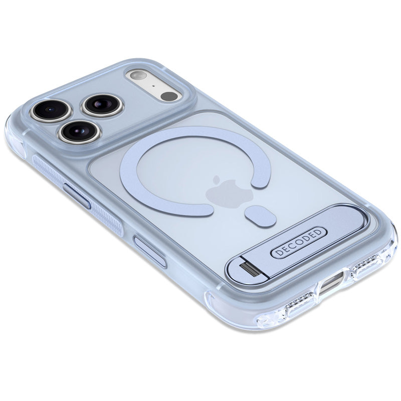 Funda Híbrida MagSafe Antimicrobiana iPhone 18 Pro Max Clear Navy