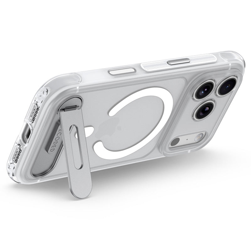 Funda Híbrida MagSafe Antimicrobiana iPhone 18 Pro Max Frosted White