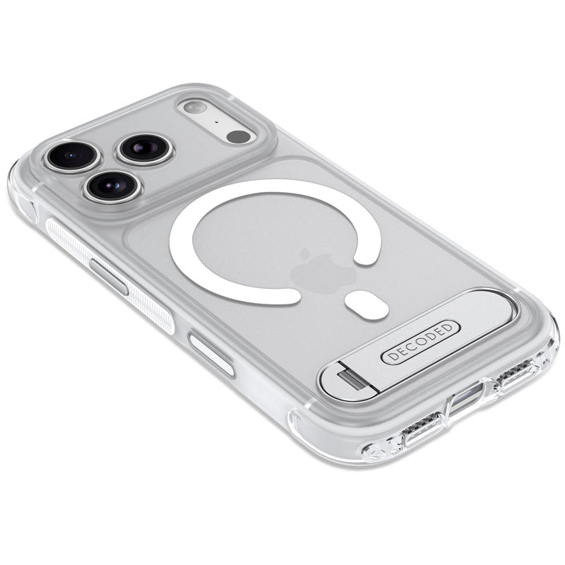 Funda Híbrida MagSafe Antimicrobiana iPhone 18 Pro Max Frosted White